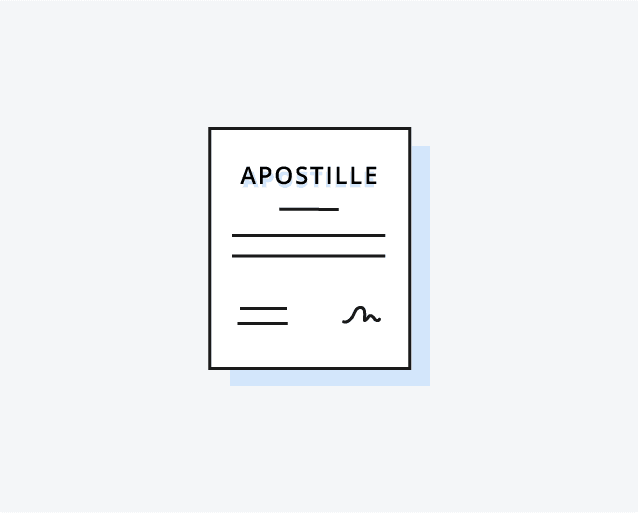 Illustration of an Apostilled Document